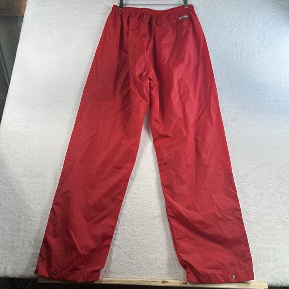 Helly Hansen L Large Rain Pants Red Packable Nylon Water Resistant Pull On - Picture 6 of 16